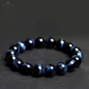 Auracharming Blue Tiger Eye Bracelet Chatoyancy Flat Lay