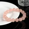Auracharming Rose Quartz Bracelet on White Tray Flat Lay
