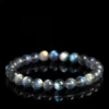Flat lay of Auracharming Gray Moonstone Bracelet