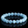 Auracharming Sky Blue Aquamarine Bracelet Flat Lay