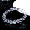 Auracharming White Azeztulite Bracelet Close-Up, Crystal Inclusions & Rainbow Flashes