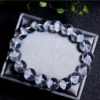 Auracharming White Phantom Pyramid Bracelet in Velvet Jewelry Box Luxury Presentation