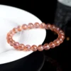 Auracharming Orange Strawberry Quartz Bracelet Multi-Angle View