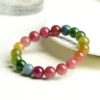 Auracharming Rainbow Tourmaline Bracelet Left Side View