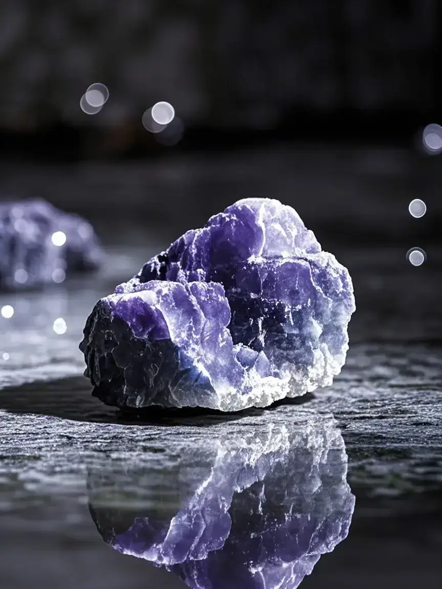 Auracharming lepidolite crystal for anxiety relief, stress reduction, and emotional balance