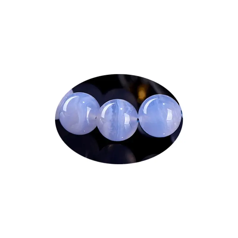Auracharming Blue Lace Agate Bracelet detail texture