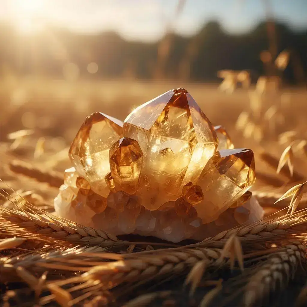 Citrine for gratitude and abundance
